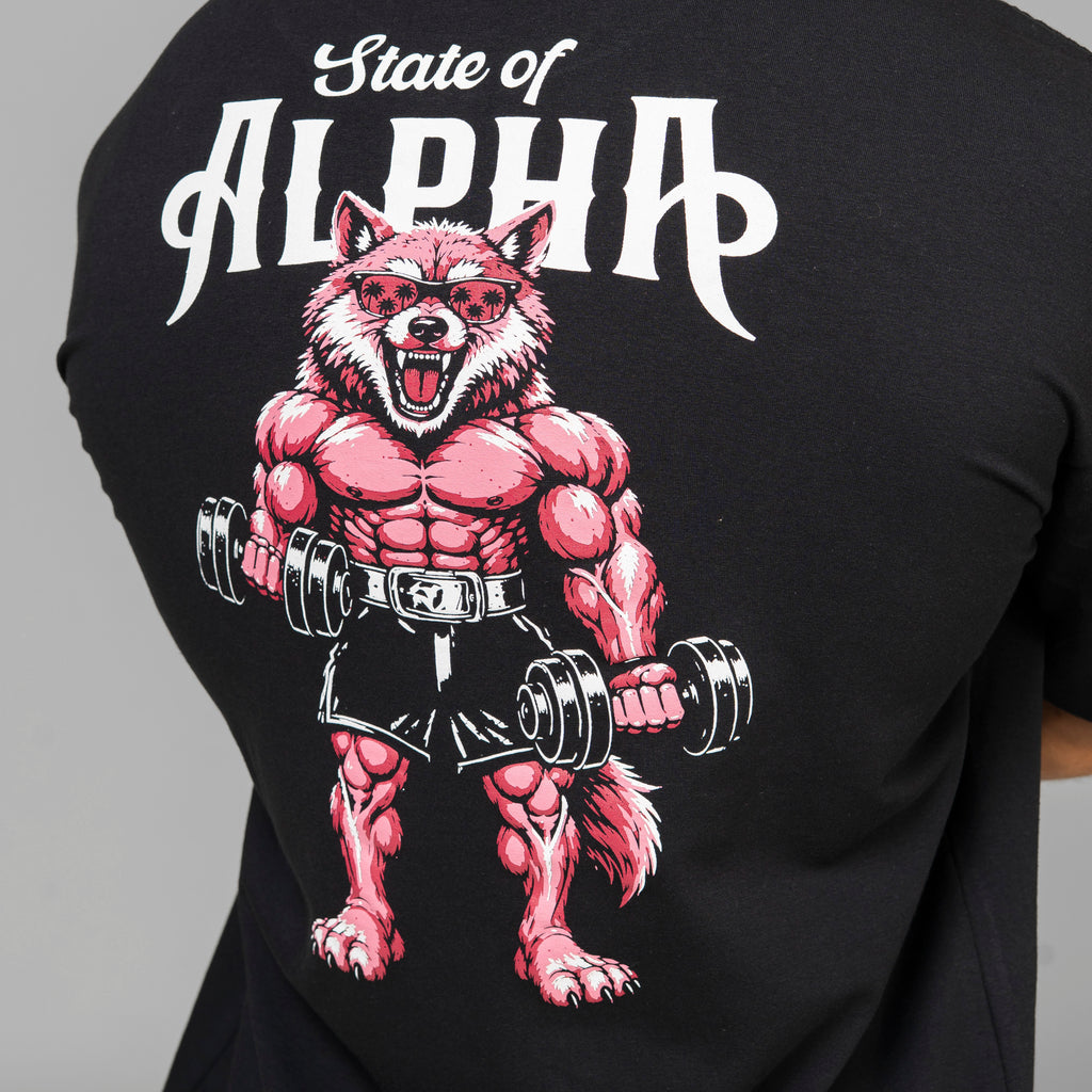 Camiseta Oversized Wolf Gainz Preto