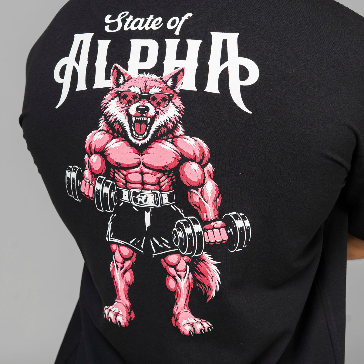 Camiseta Oversized Wolf Gainz Preto