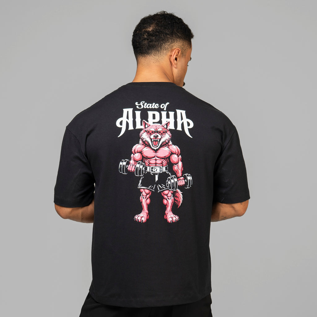 Camiseta Oversized Wolf Gainz Preto