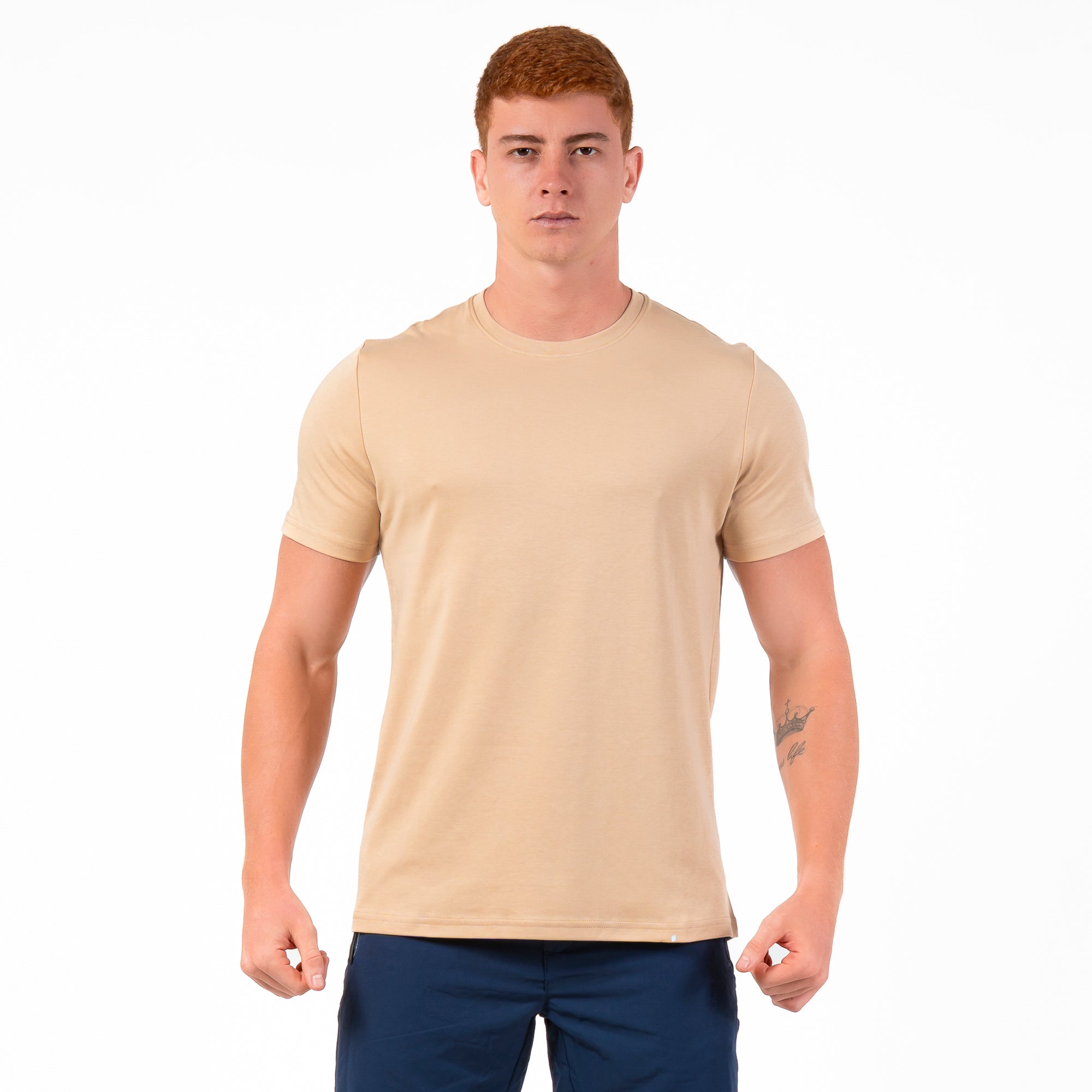 Camiseta Pima Lupus Bege