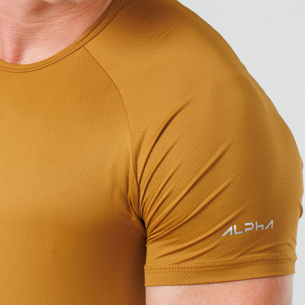 Camiseta Poliamida Arm Fluid Âmbar