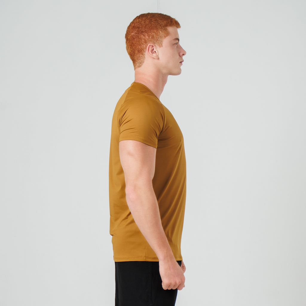 Camiseta Poliamida Arm Fluid Âmbar