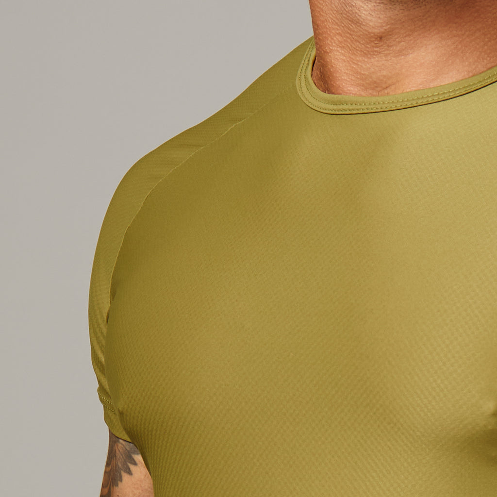 Camiseta Poliamida Arm Fluid Verde Pinho