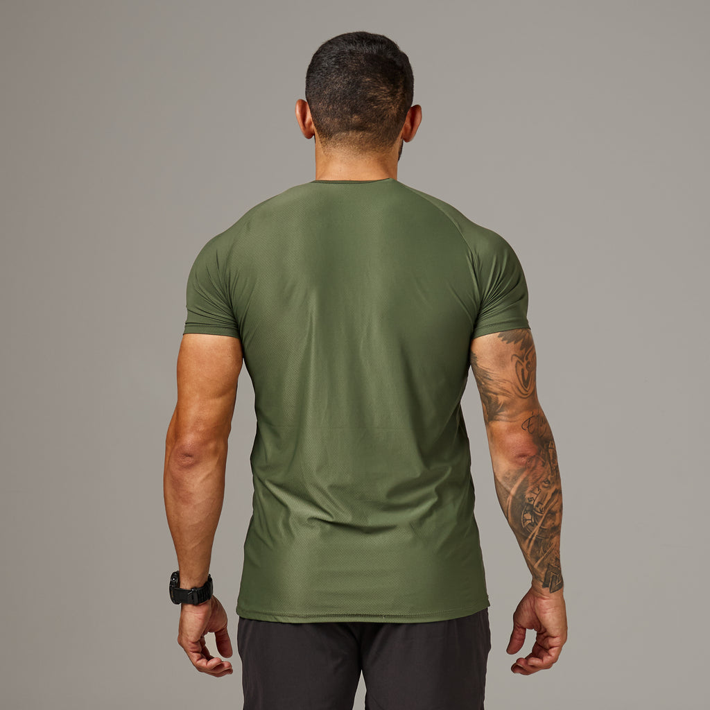Camiseta Poliamida Core Lupus Verde Musgo