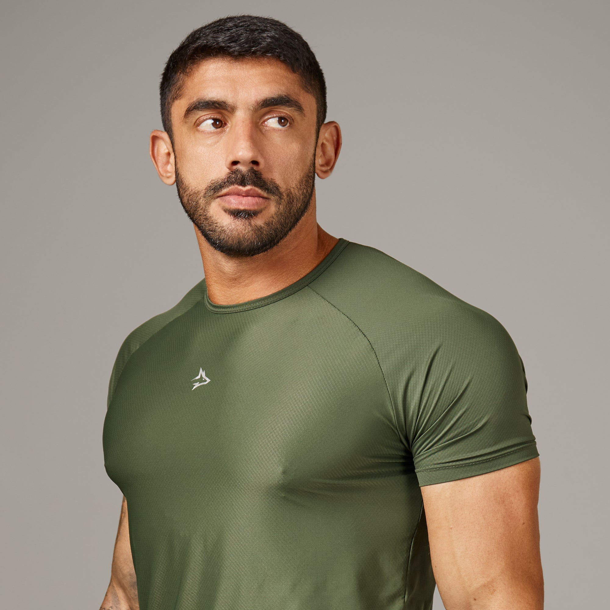 Camiseta Poliamida Core Lupus Verde Musgo