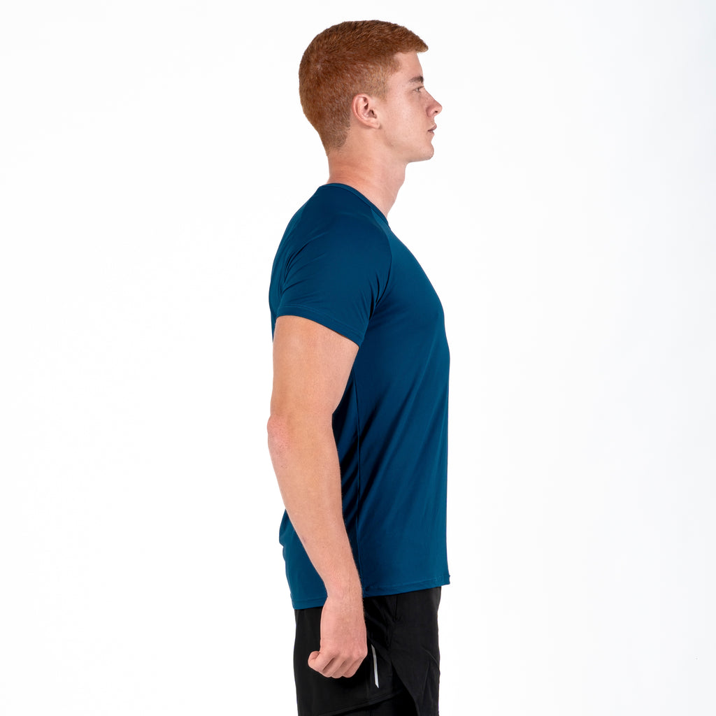 Camiseta Poliamida Fluid Pulse Azul Noturno