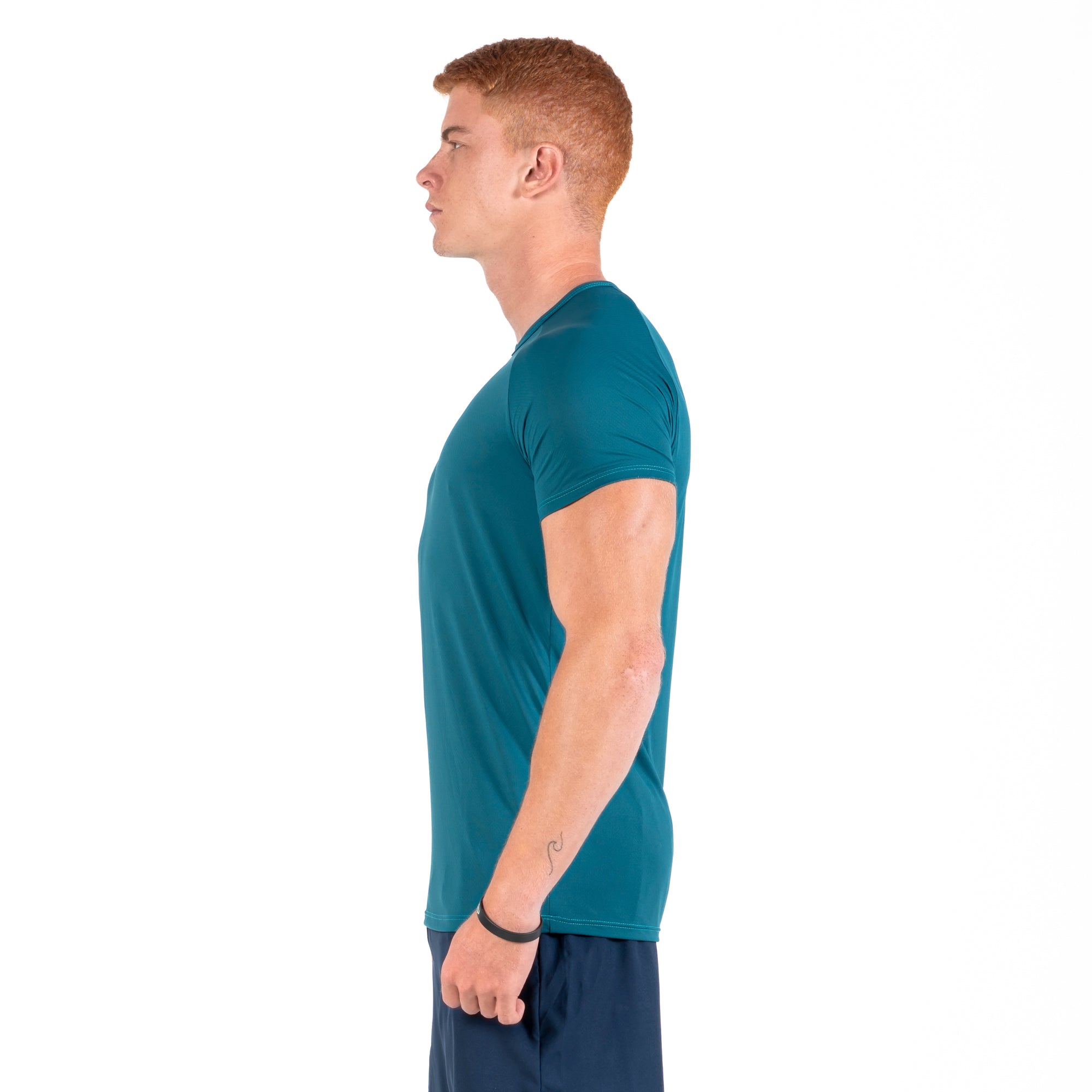 Camiseta Poliamida Fluid Pulse Verde Profundo