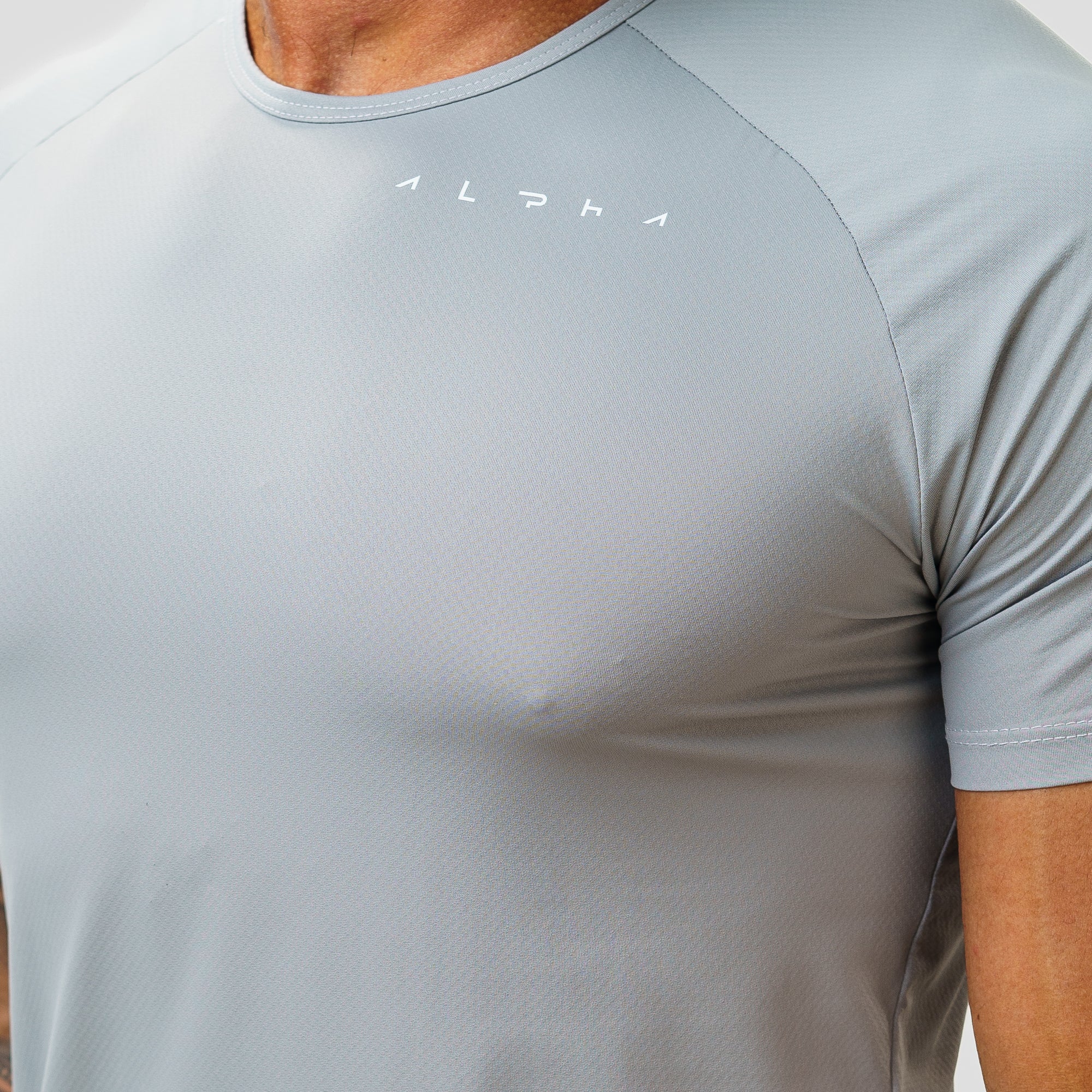 Camiseta Poliamida Horizon Flow Cinza Gelo