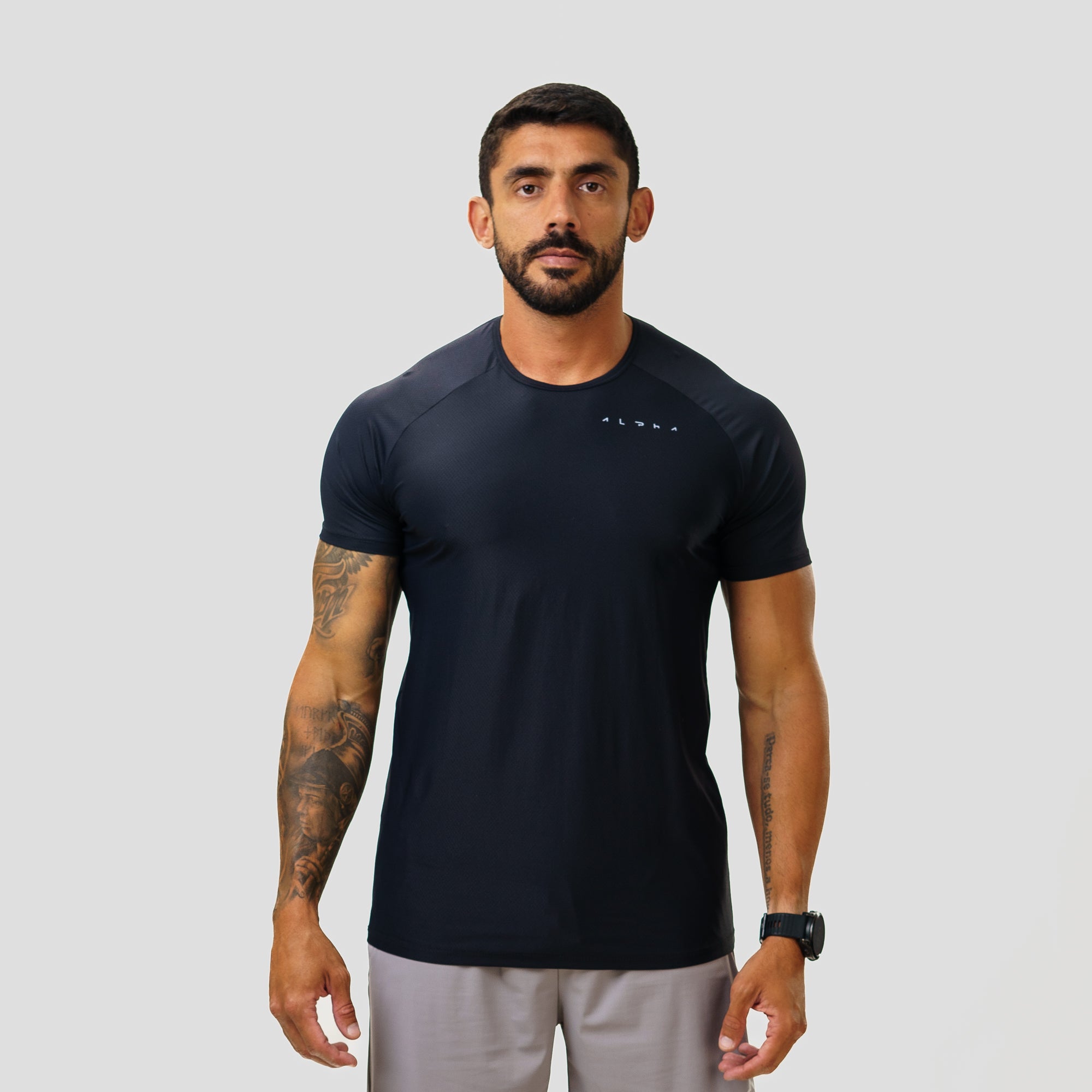 Camiseta Poliamida Horizon Flow Preto
