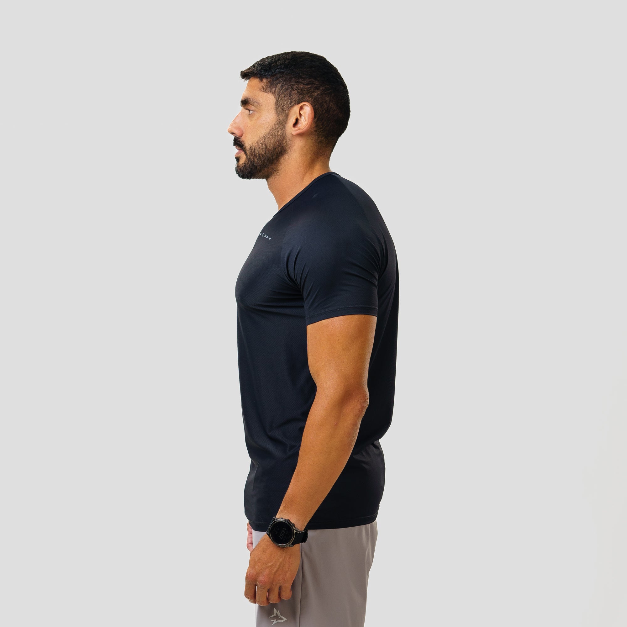 Camiseta Poliamida Horizon Flow Preto