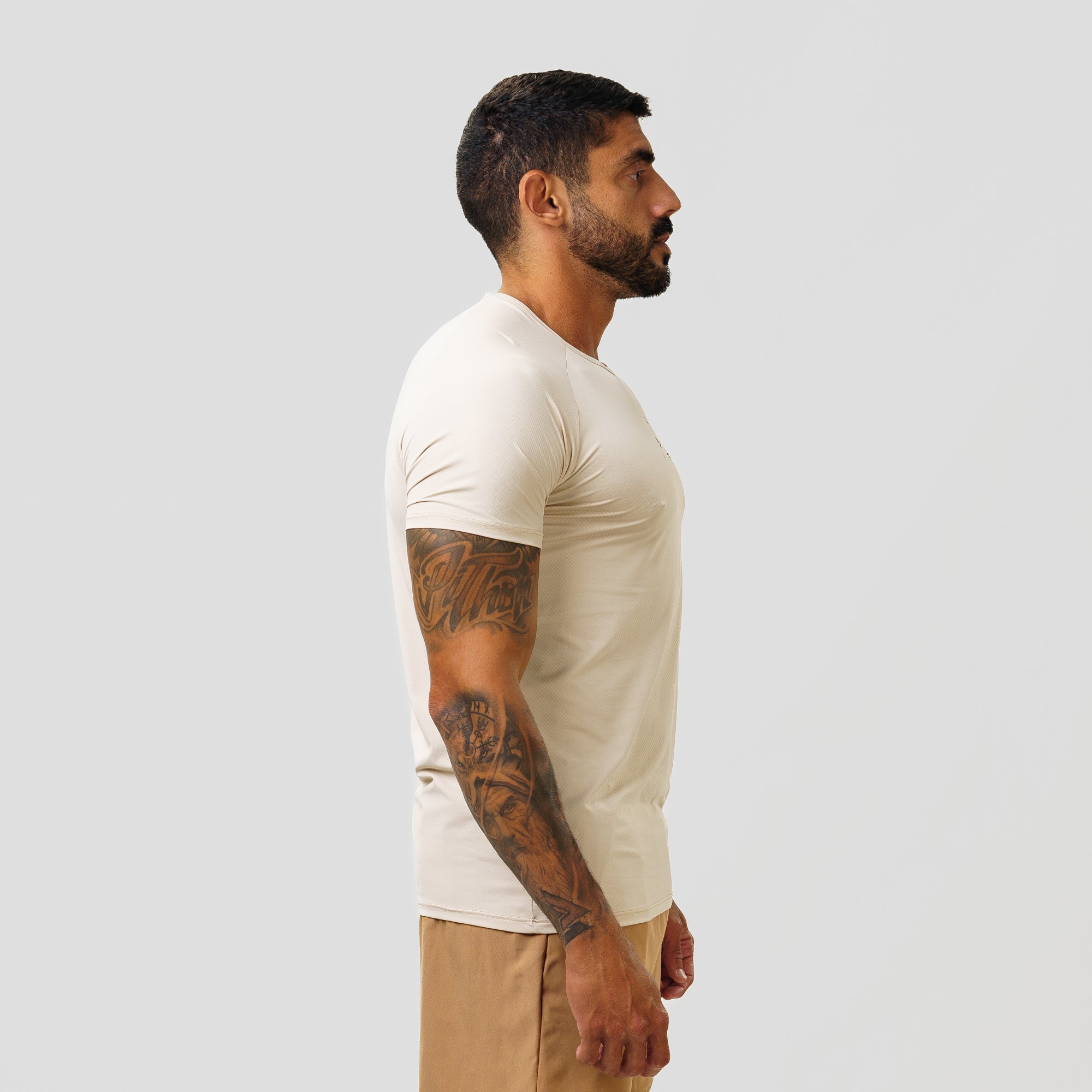Camiseta Poliamida Lupus Flow Bege Monk