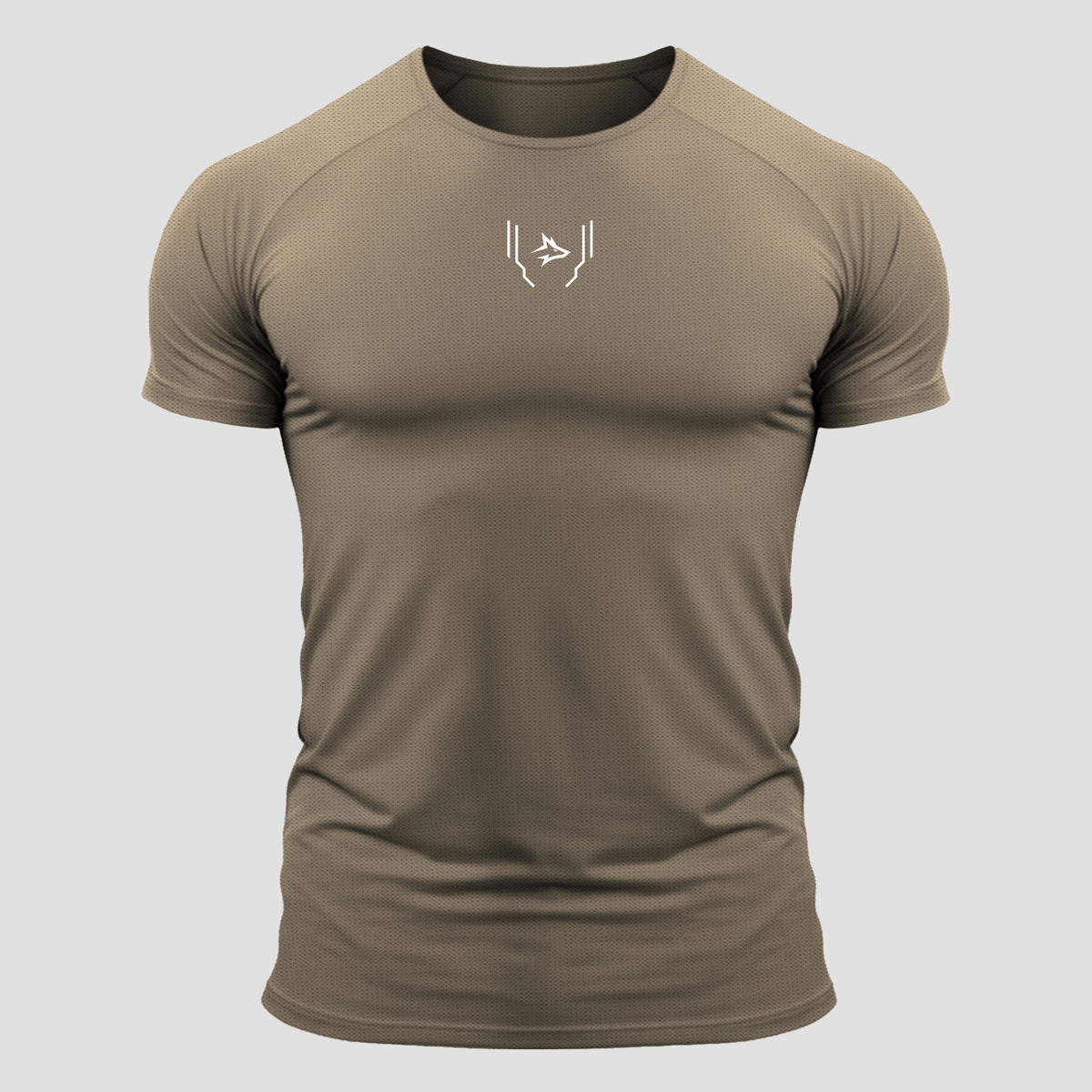 Camiseta Poliamida Lupus Pulse Marrom Café