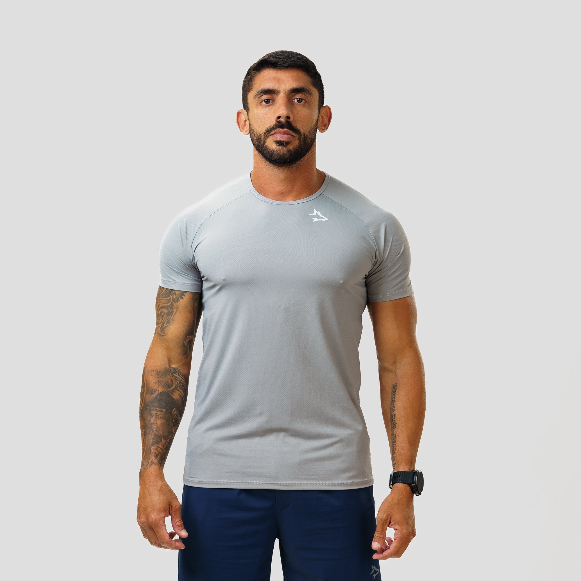 Camiseta Poliamida New Lupus Cinza Gelo
