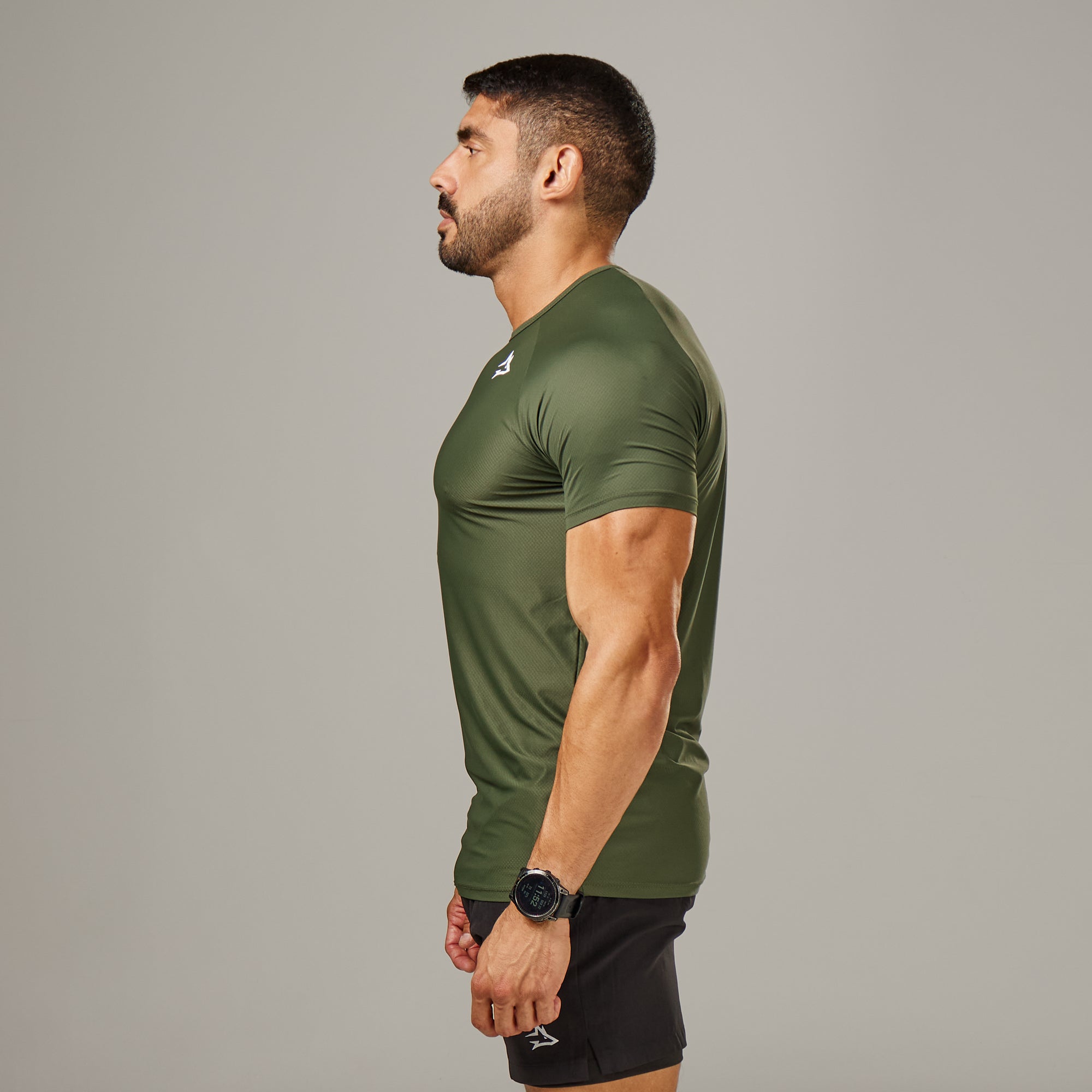 Camiseta Poliamida New Lupus Verde Musgo