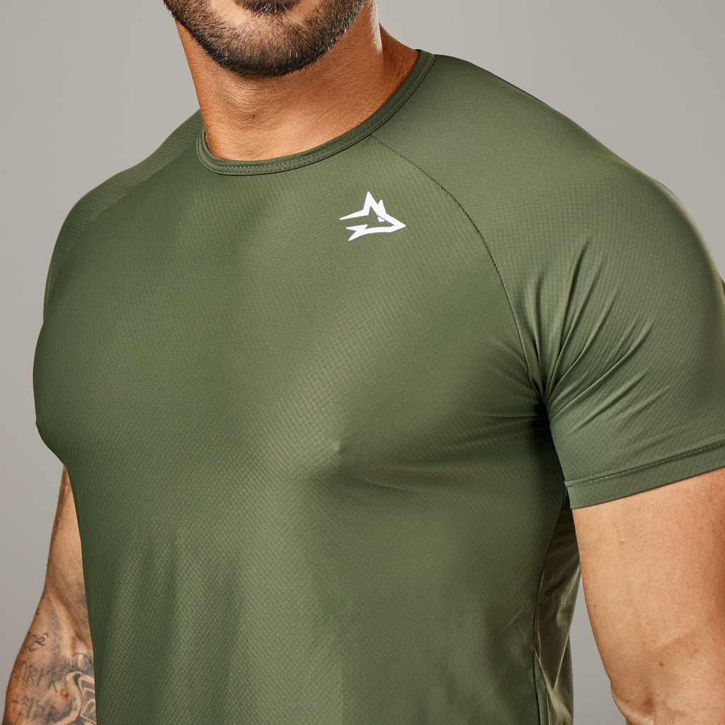 Camiseta Poliamida New Lupus Verde Musgo