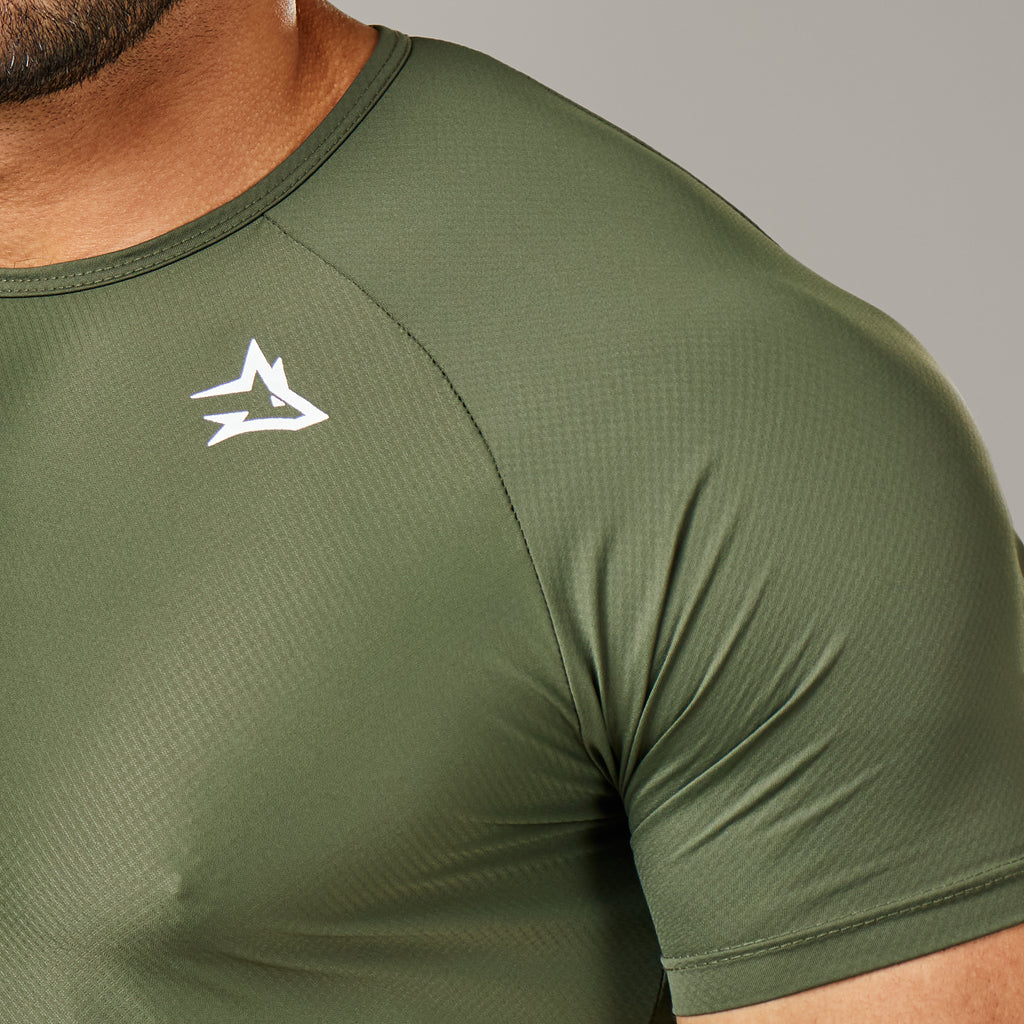 Camiseta Poliamida New Lupus Verde Musgo