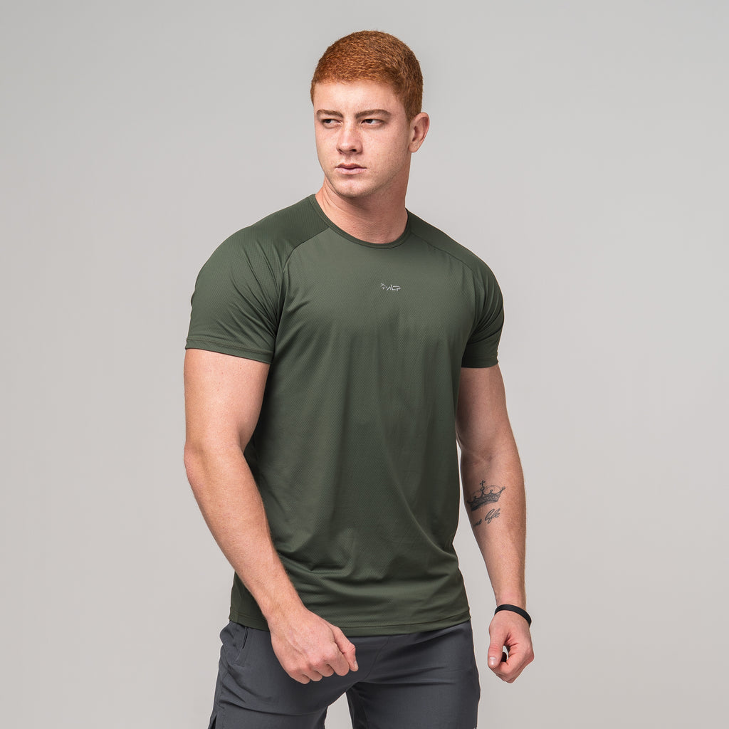 Camiseta Poliamida New Tenacity Verde Musgo
