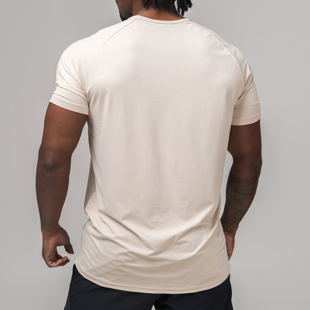 Camiseta Poliamida Side Fluid Bege Monk