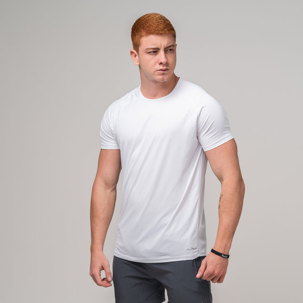 Camiseta Poliamida Side Fluid Branco