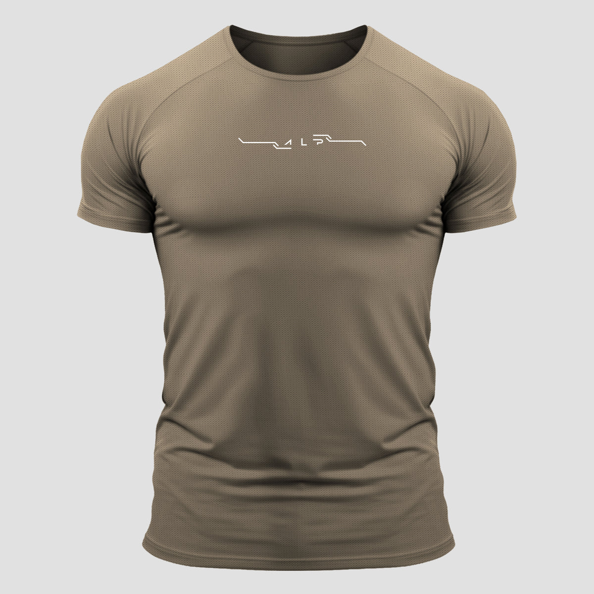Camiseta Poliamida Tenacity Pulse Marrom Café