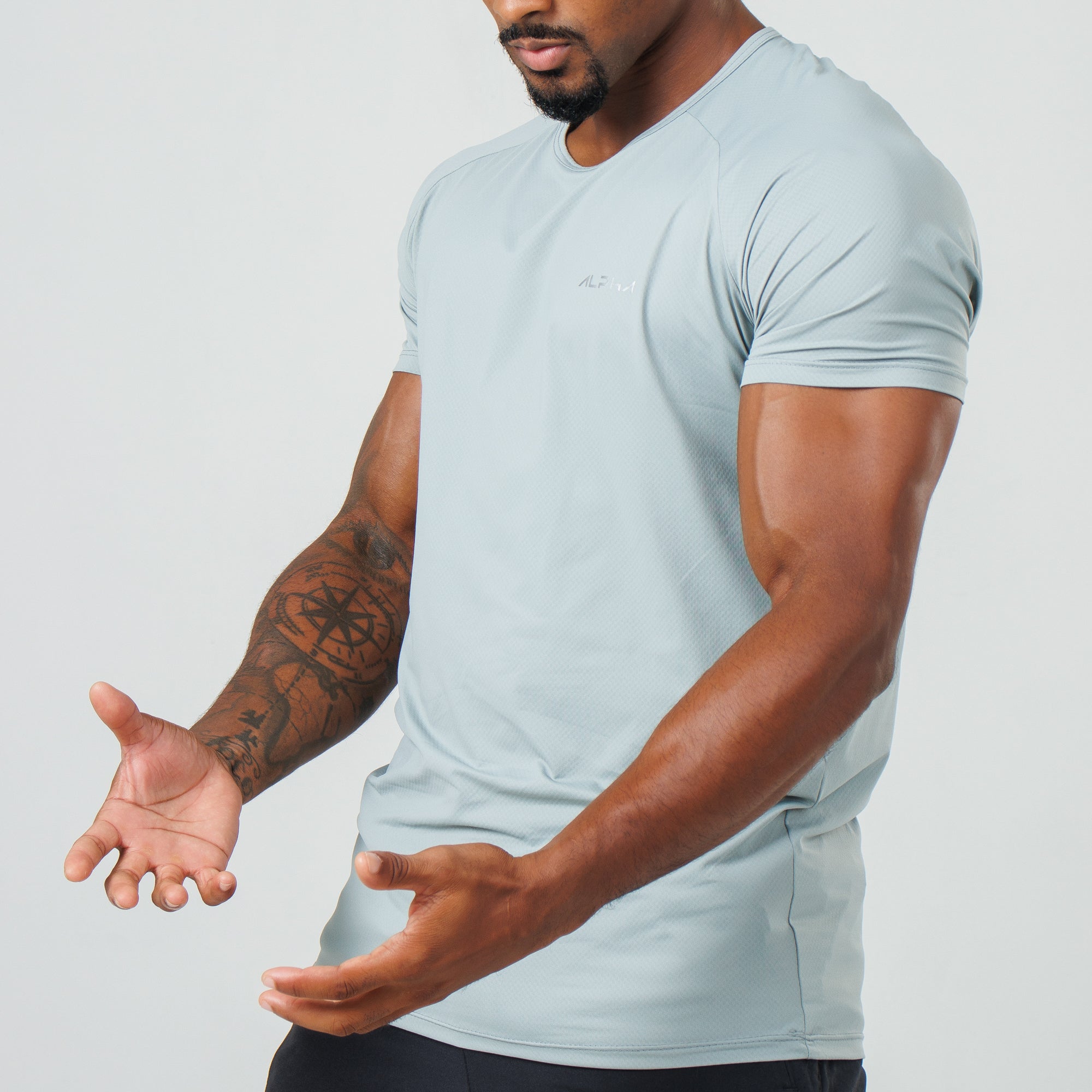 Camiseta Poliamida Thermo Fluid Cinza Gelo