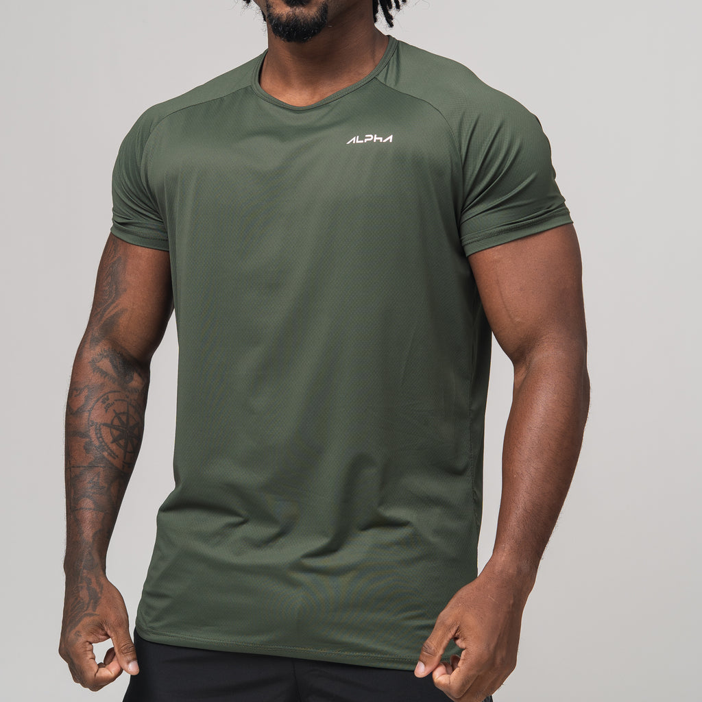 Camiseta Poliamida Thermo Fluid Verde Musgo