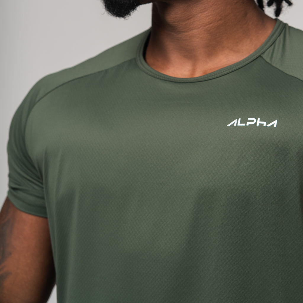 Camiseta Poliamida Thermo Fluid Verde Musgo