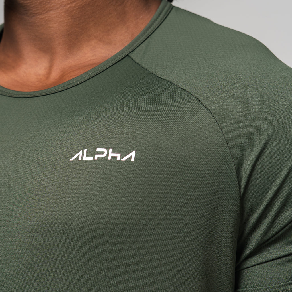 Camiseta Poliamida Thermo Fluid Verde Musgo