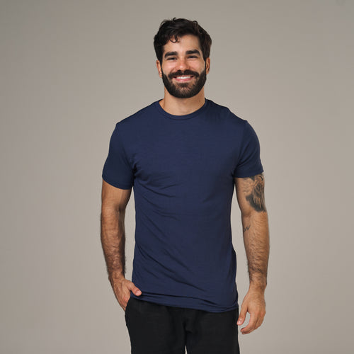 Camiseta Tech Lupus Back Azul Marinho