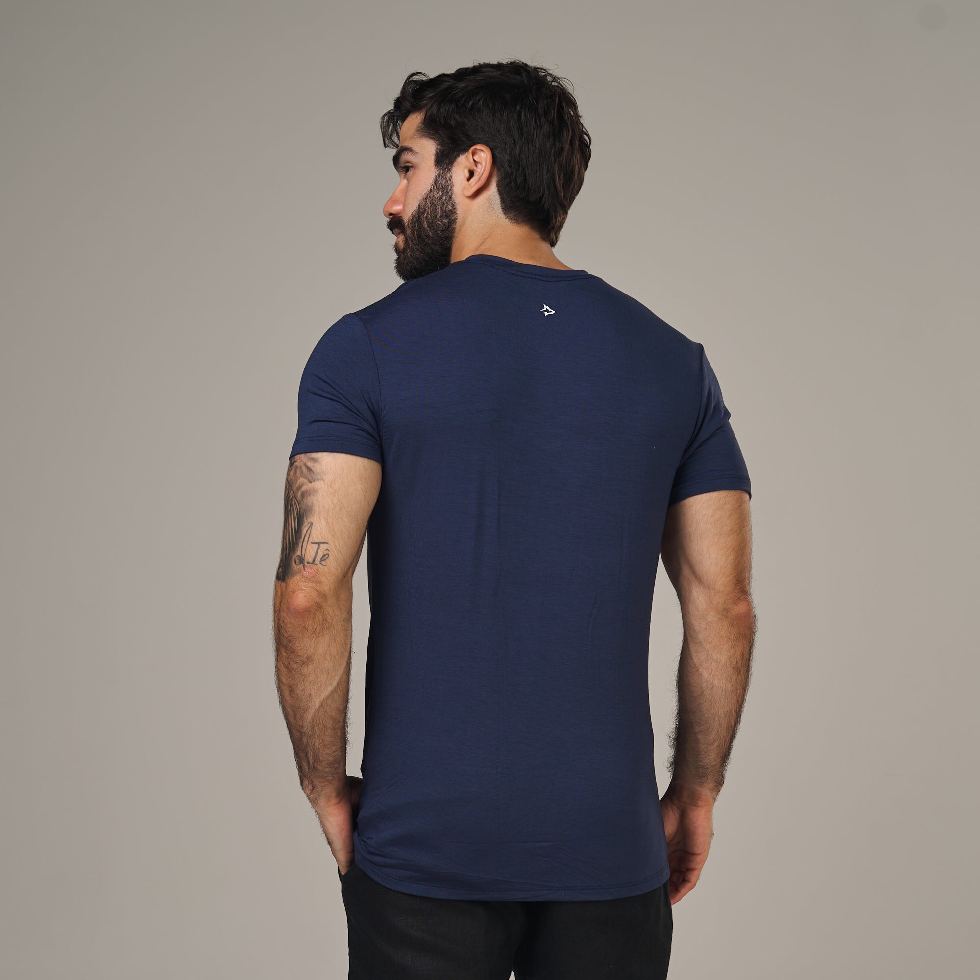 Camiseta Tech Lupus Back Azul Marinho