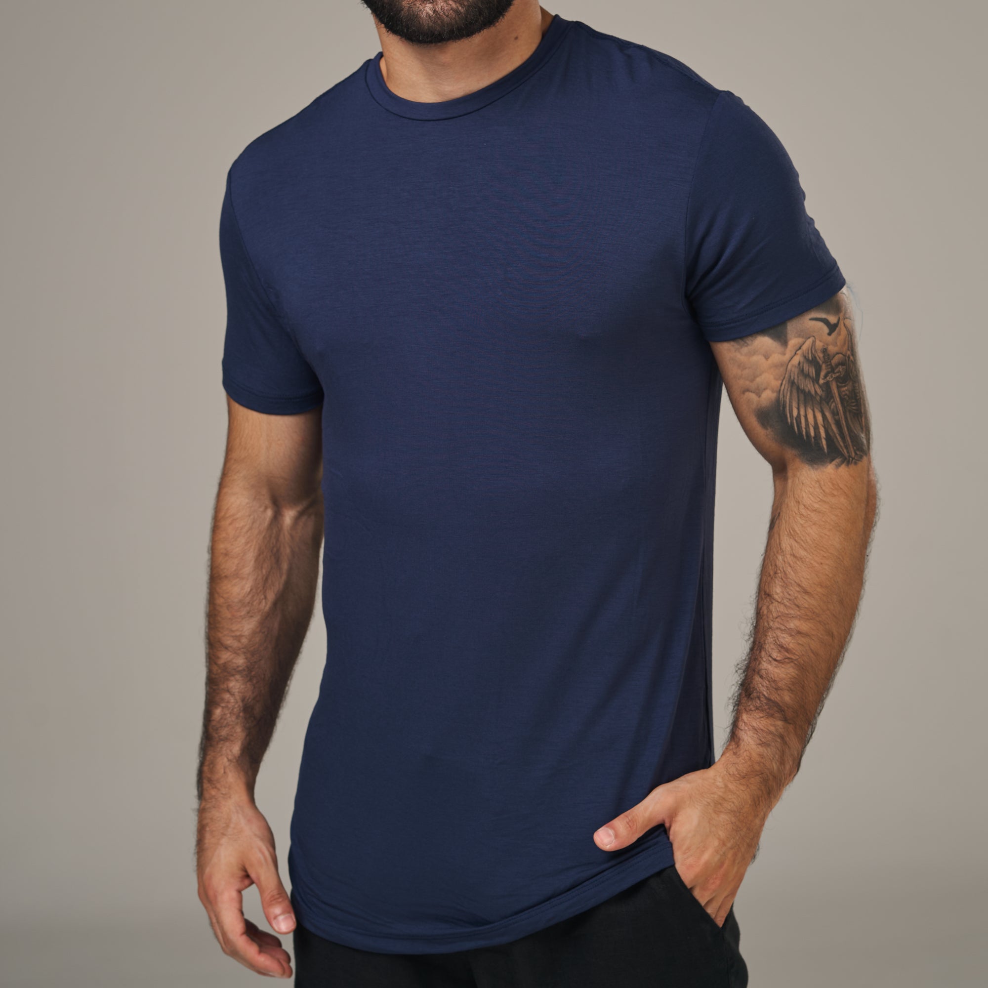 Camiseta Tech Lupus Back Azul Marinho
