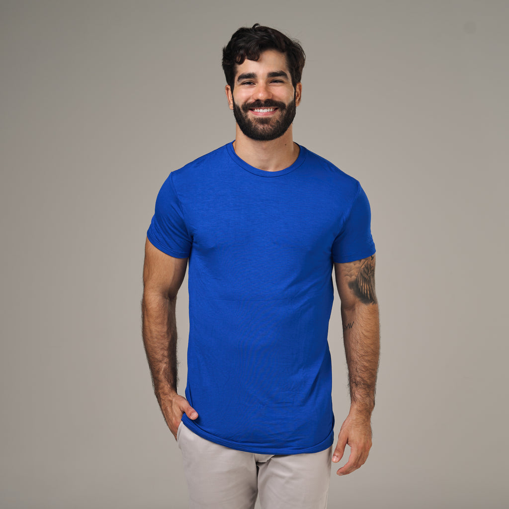 Camiseta Tech Lupus Back Azul Royal
