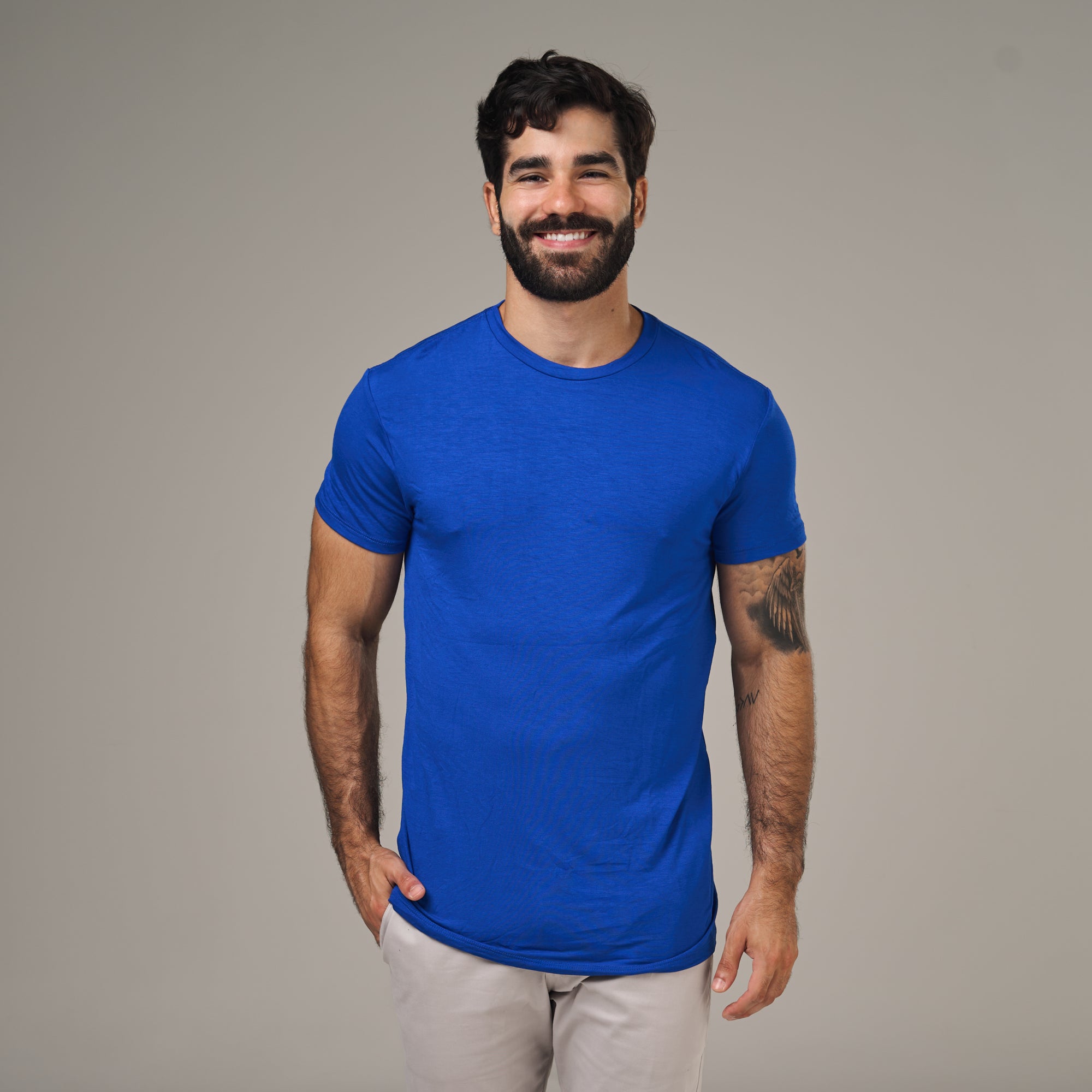 Camiseta Tech Lupus Back Azul Royal