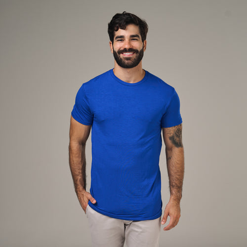 Camiseta Tech Lupus Back Azul Royal