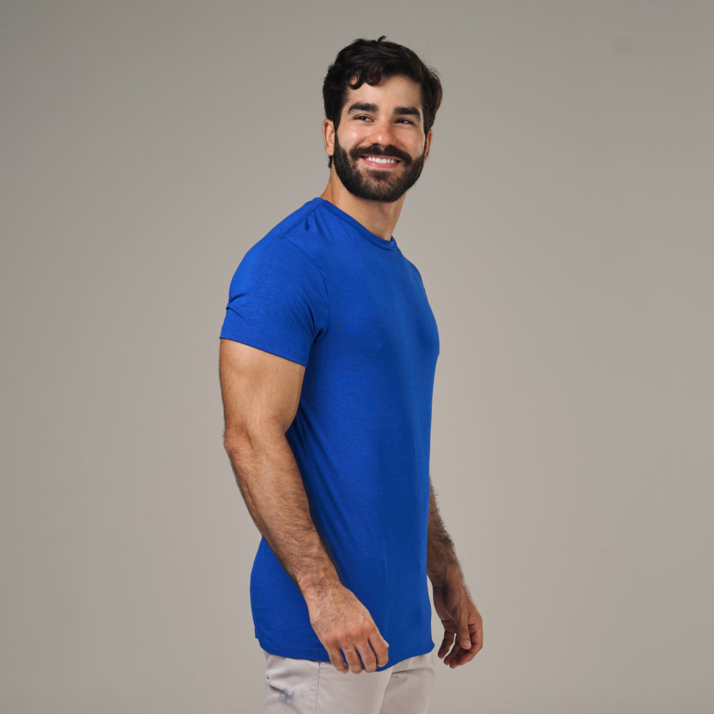 Camiseta Tech Lupus Back Azul Royal