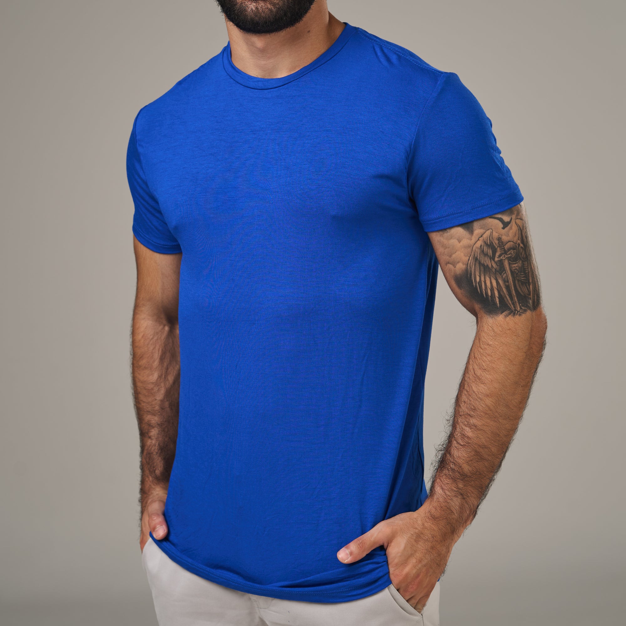Camiseta Tech Lupus Back Azul Royal