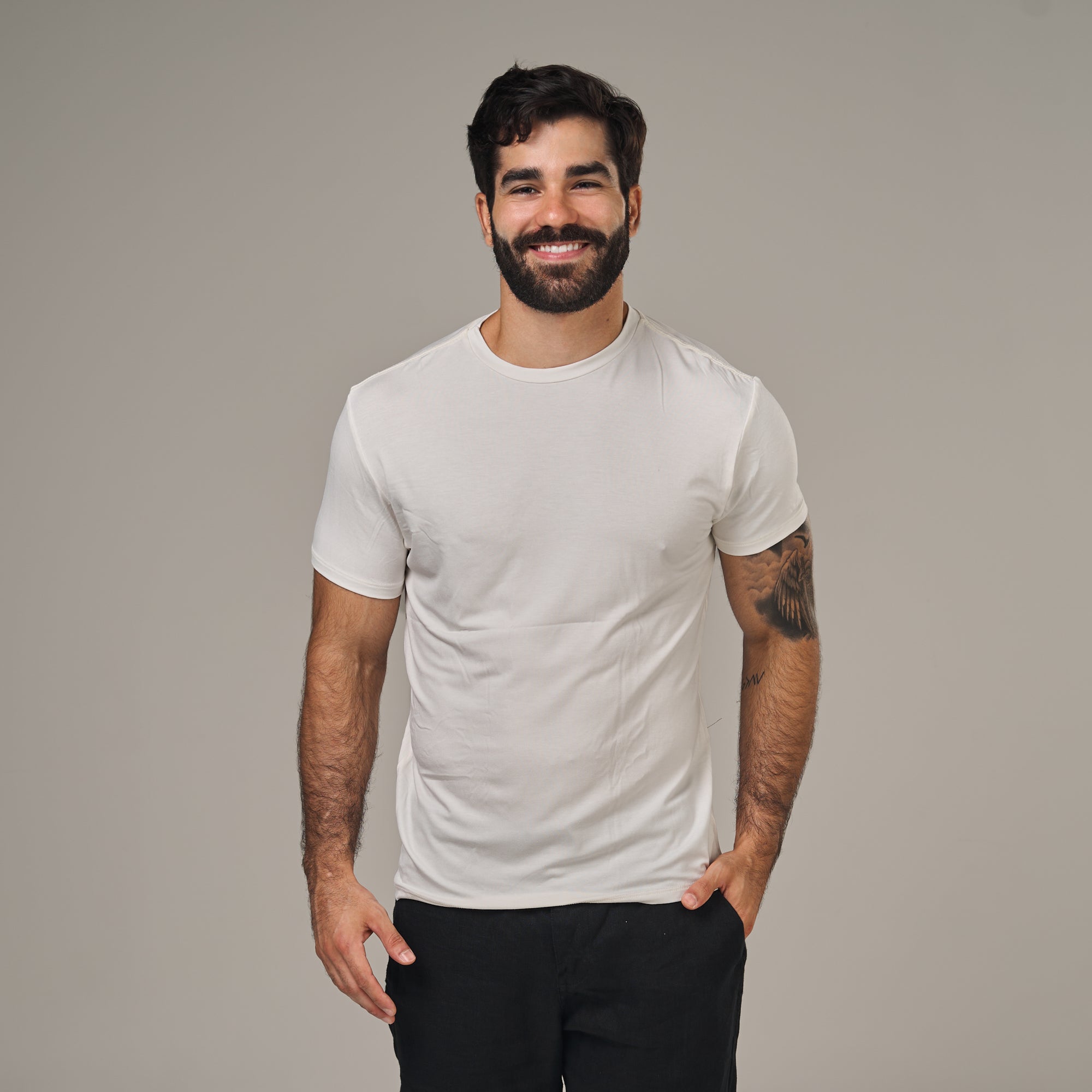 Camiseta Tech Lupus Back Off White