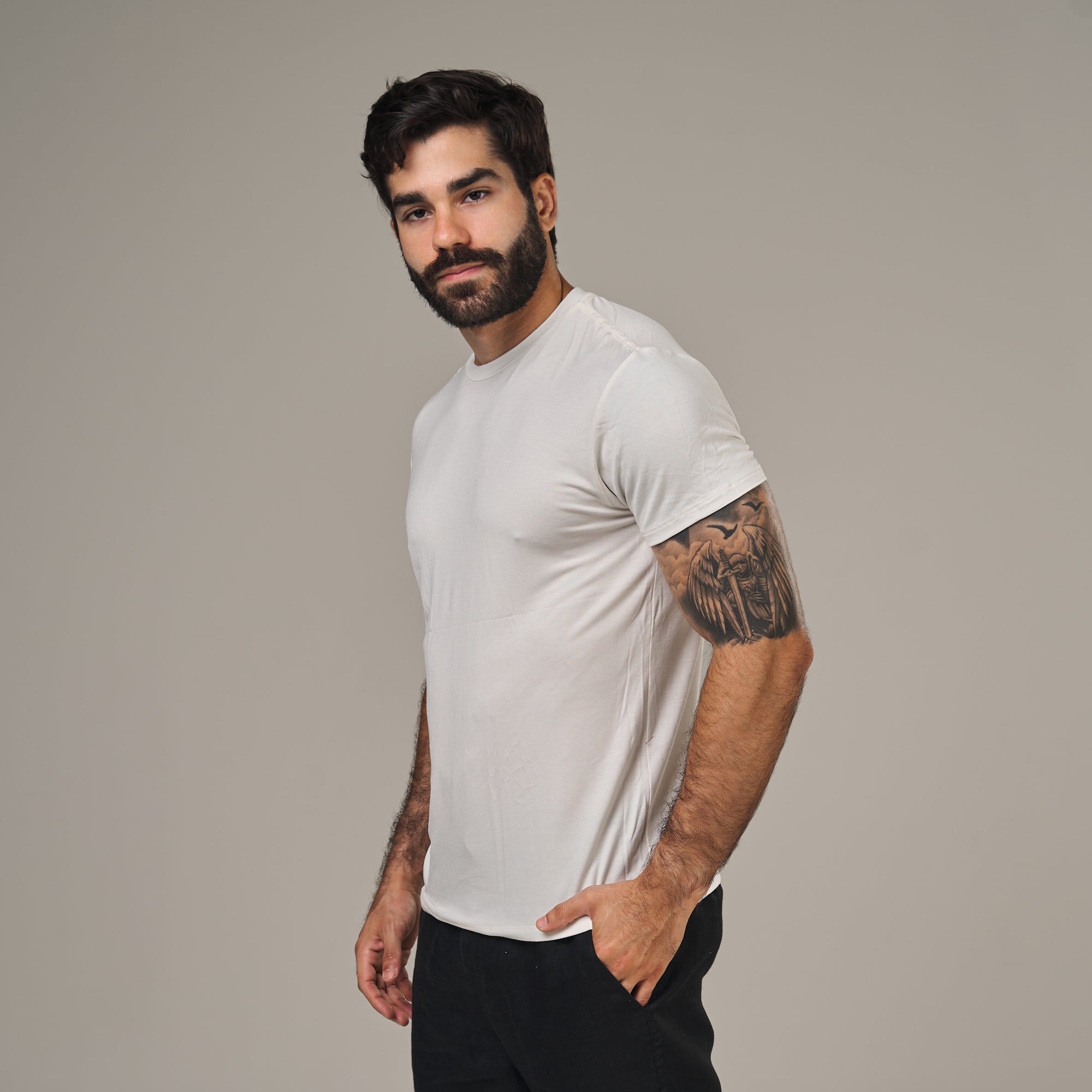 Camiseta Tech Lupus Back Off White