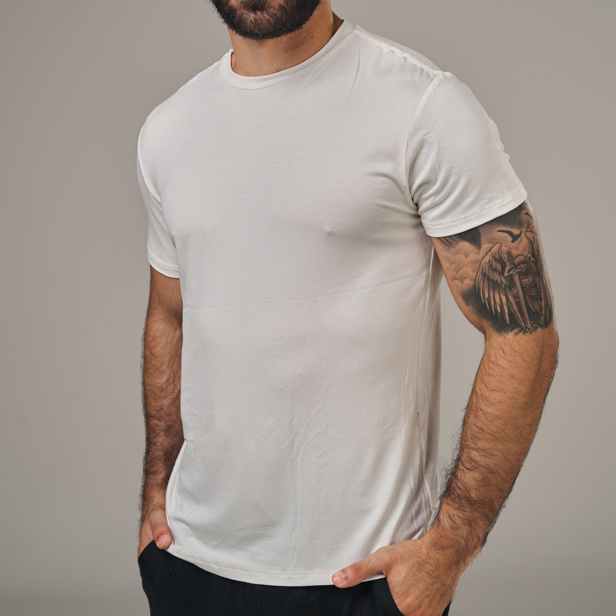 Camiseta Tech Lupus Back Off White