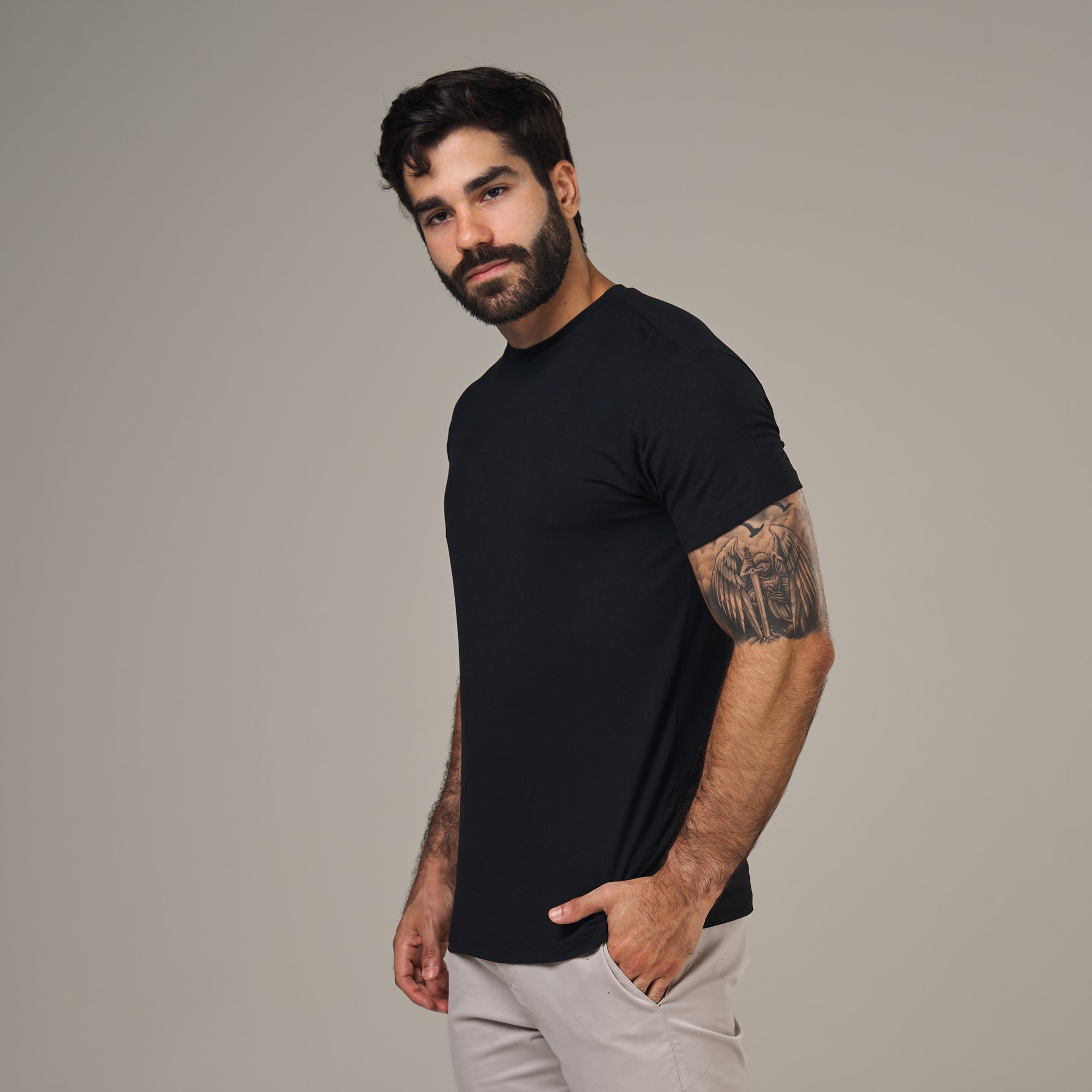 Camiseta Tech Lupus Back Preto