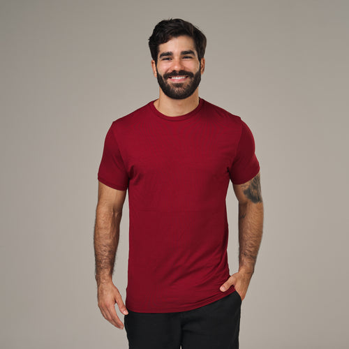 Camiseta Tech Lupus Back Vermelho Carmim