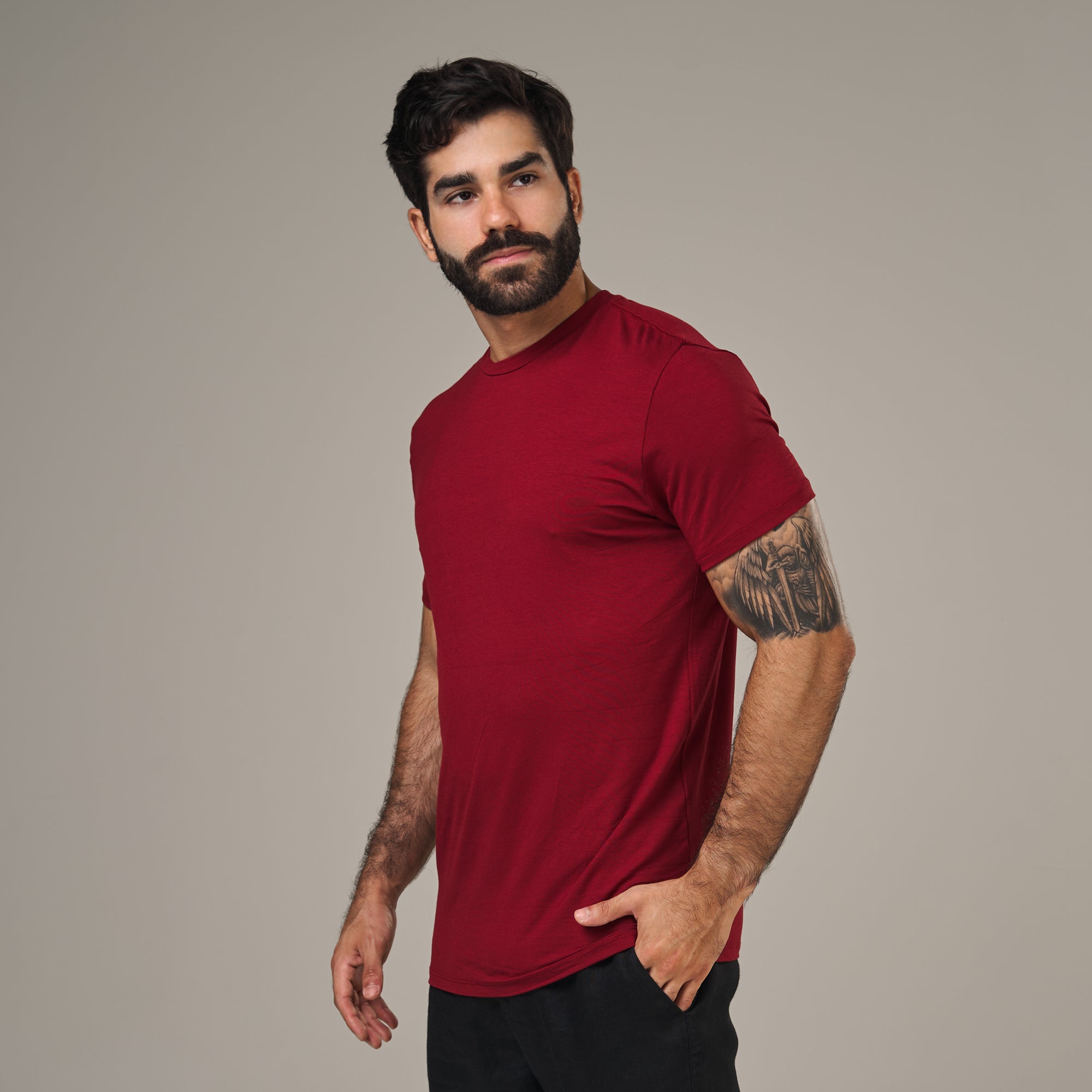 Camiseta Tech Lupus Back Vermelho Carmim