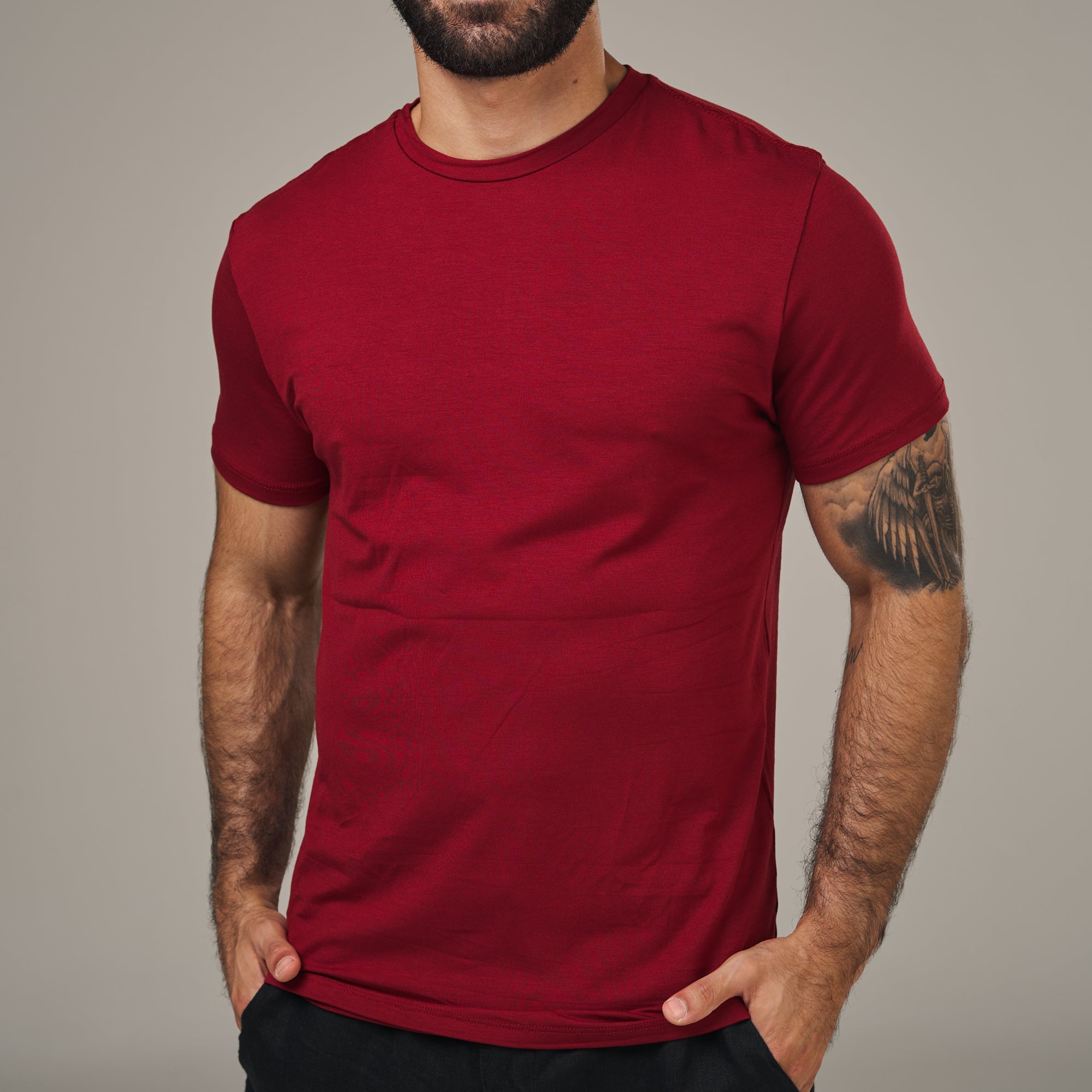 Camiseta Tech Lupus Back Vermelho Carmim