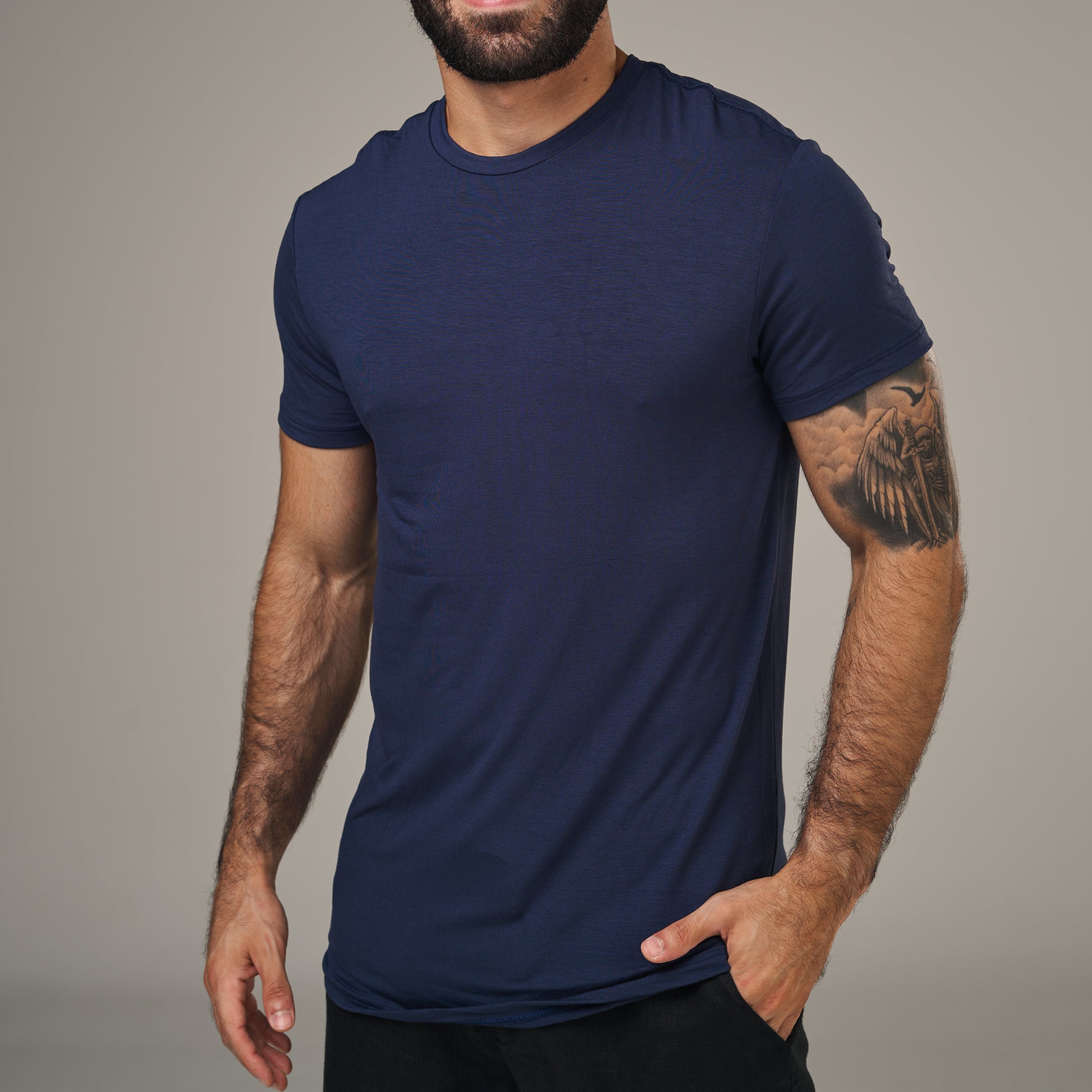 Camiseta Tech New Horizon Back Azul Marinho