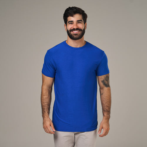 Camiseta Tech New Horizon Back Azul Royal