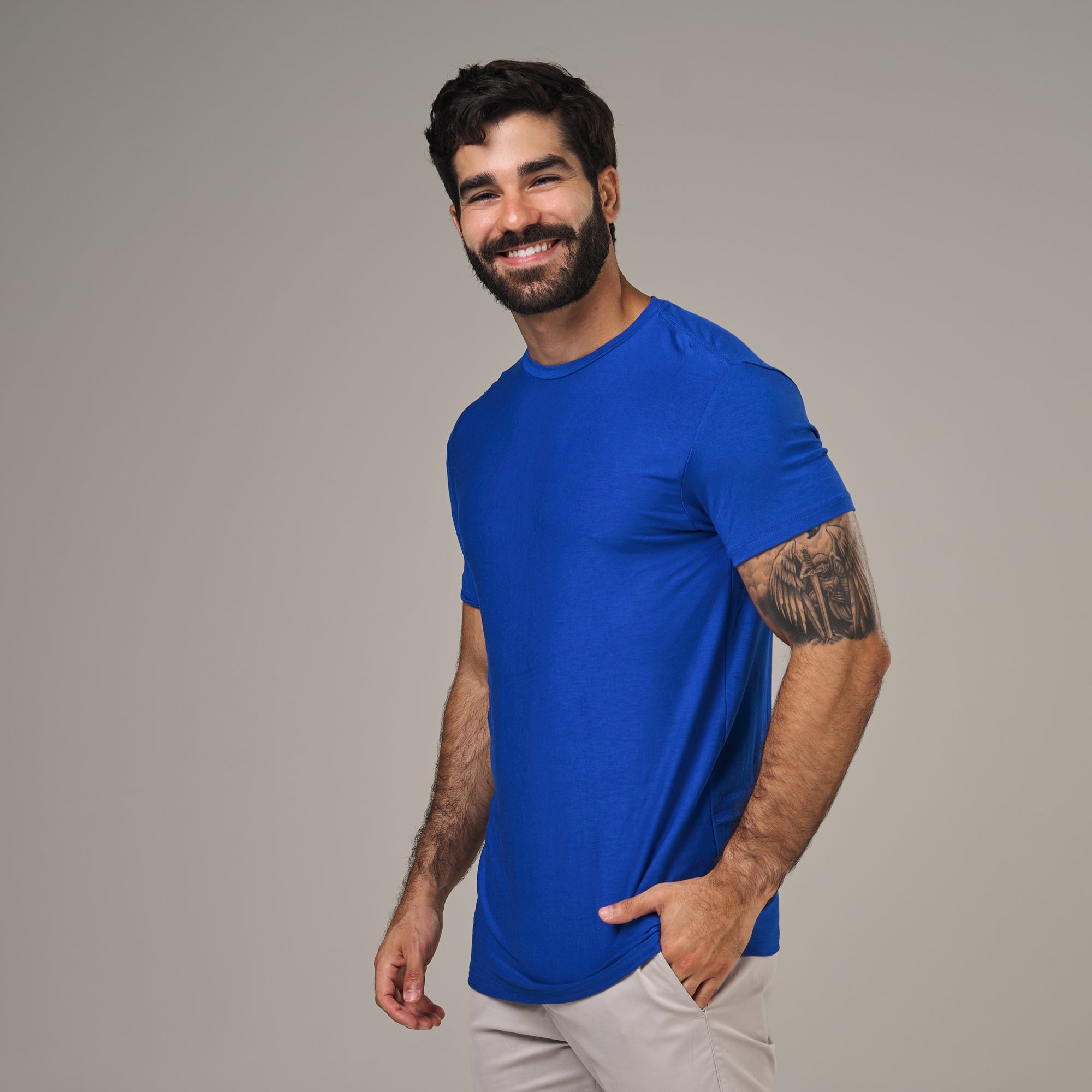 Camiseta Tech New Horizon Back Azul Royal