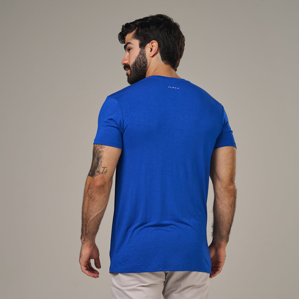 Camiseta Tech New Horizon Back Azul Royal
