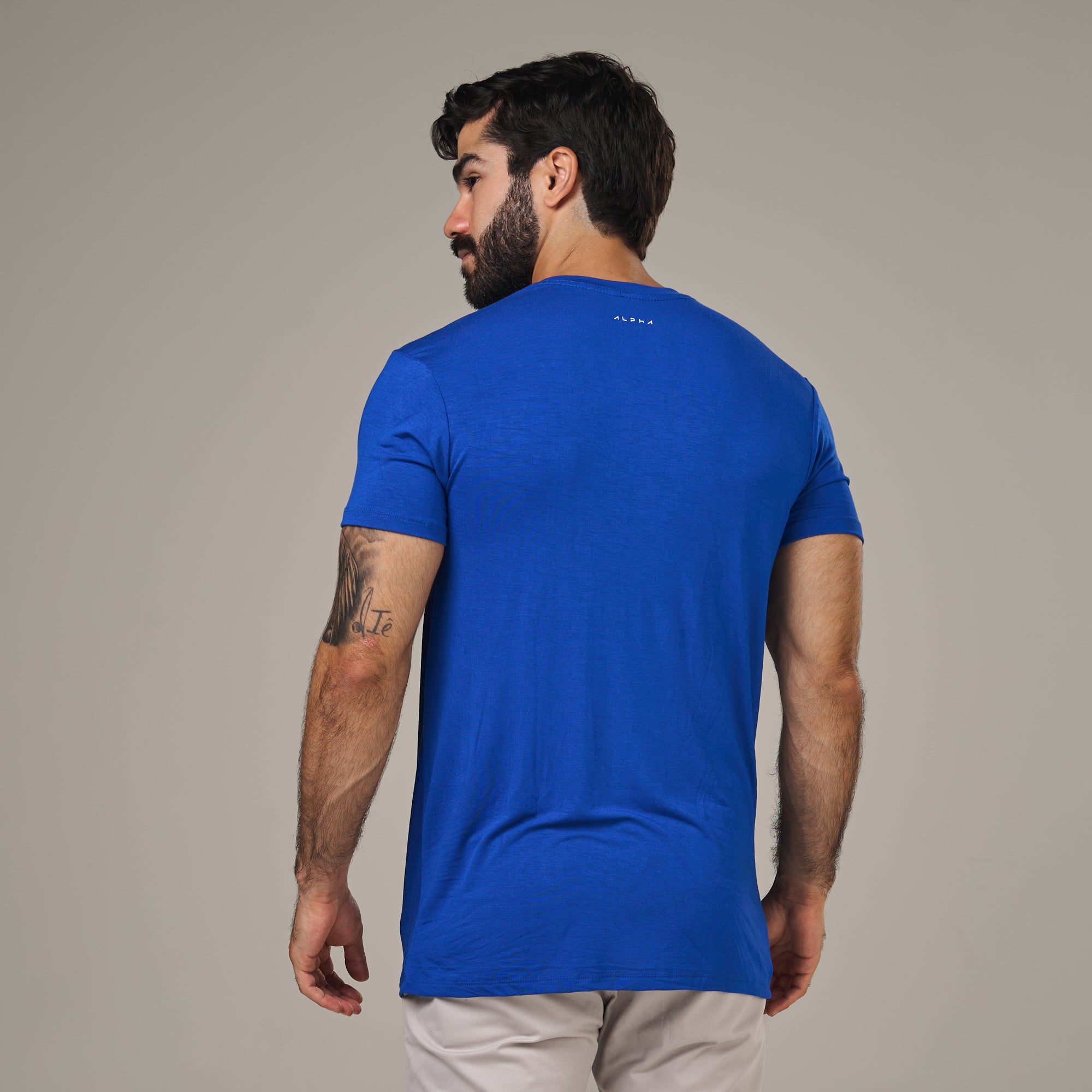 Camiseta Tech New Horizon Back Azul Royal