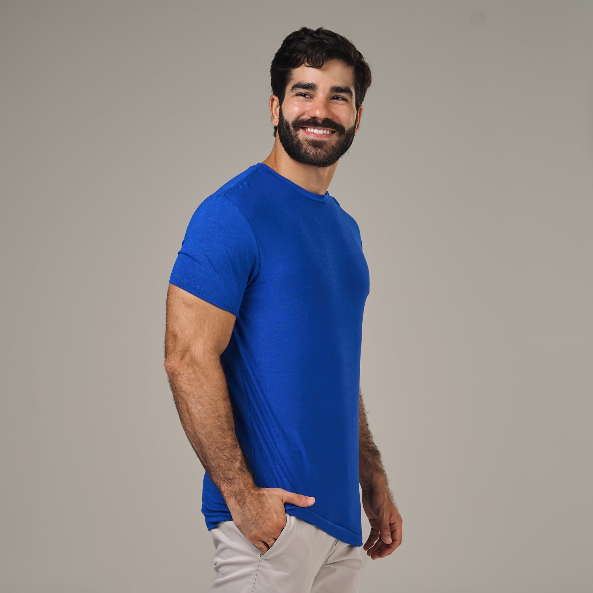 Camiseta Tech New Horizon Back Azul Royal