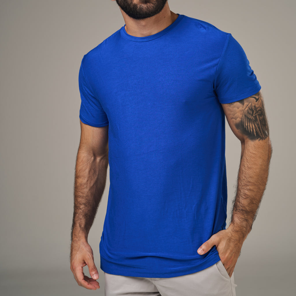 Camiseta Tech New Horizon Back Azul Royal